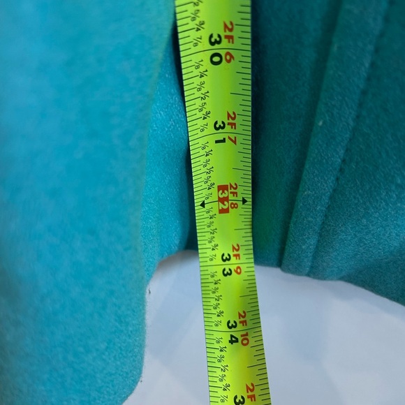 Anthropologie Tulle teal wool peacoat women’s size large - Picture 11 of 14